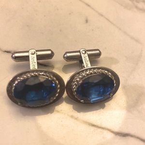 Vintage sterling silver cuff links by Destino-stamped